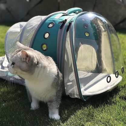 Dual Expandable Cat Backpack Carrier, Fit up to 20 lbs, Expandable Pet Carrier Backpack for Large Fat Cat and Small Puppy