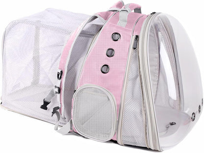 Dual Expandable Cat Backpack Carrier, Fit up to 20 lbs, Expandable Pet Carrier Backpack for Large Fat Cat and Small Puppy