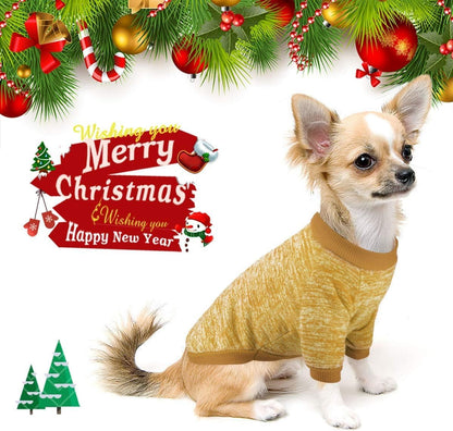 Dog Knitwear Sweater Fleece Pet Clothes Puppy Sweatshirt | Classic,Soft,Thickening,Warm,Shirt,Winter,Cat Clothing,Costumes,for Small Medium Dogs,Coats