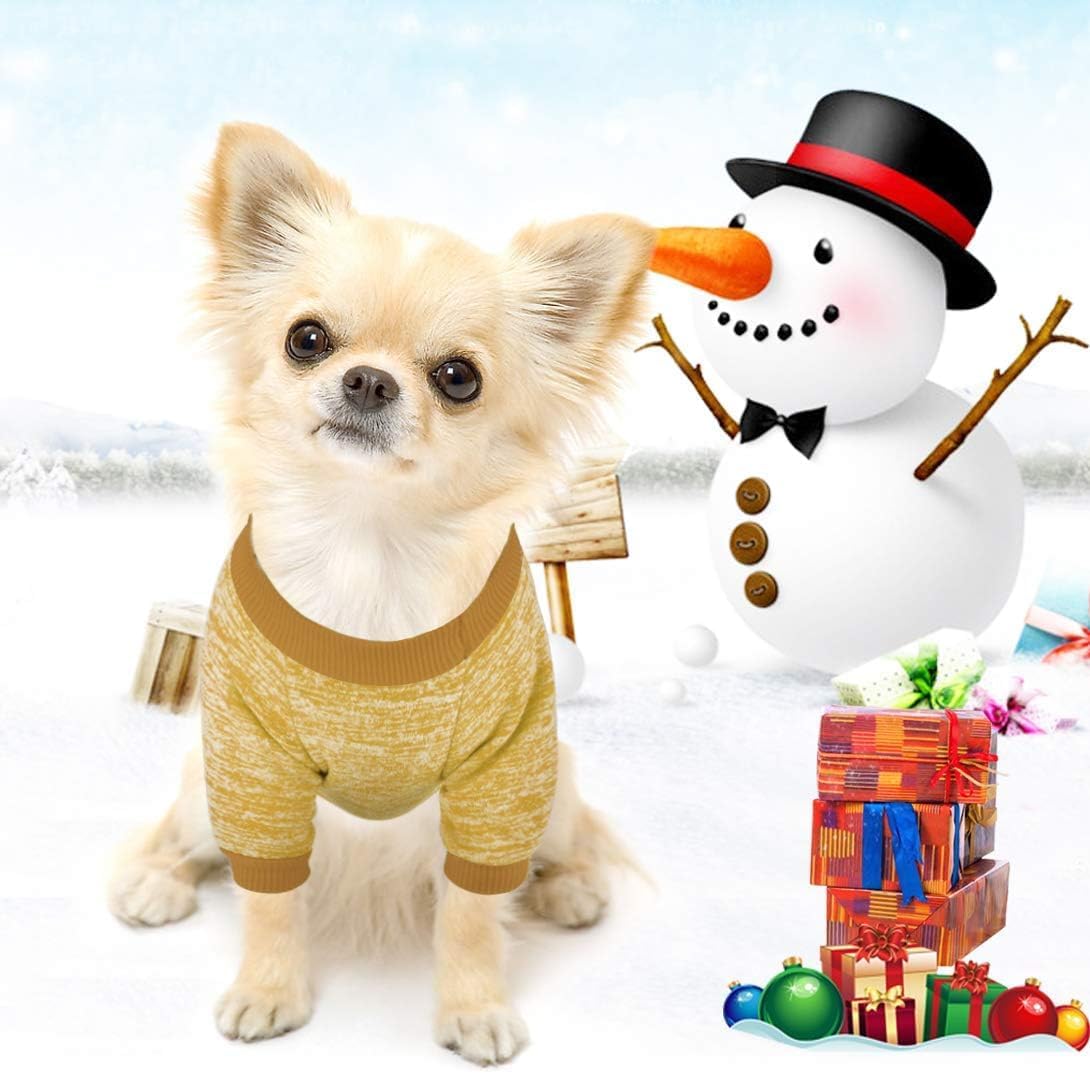 Dog Knitwear Sweater Fleece Pet Clothes Puppy Sweatshirt | Classic,Soft,Thickening,Warm,Shirt,Winter,Cat Clothing,Costumes,for Small Medium Dogs,Coats