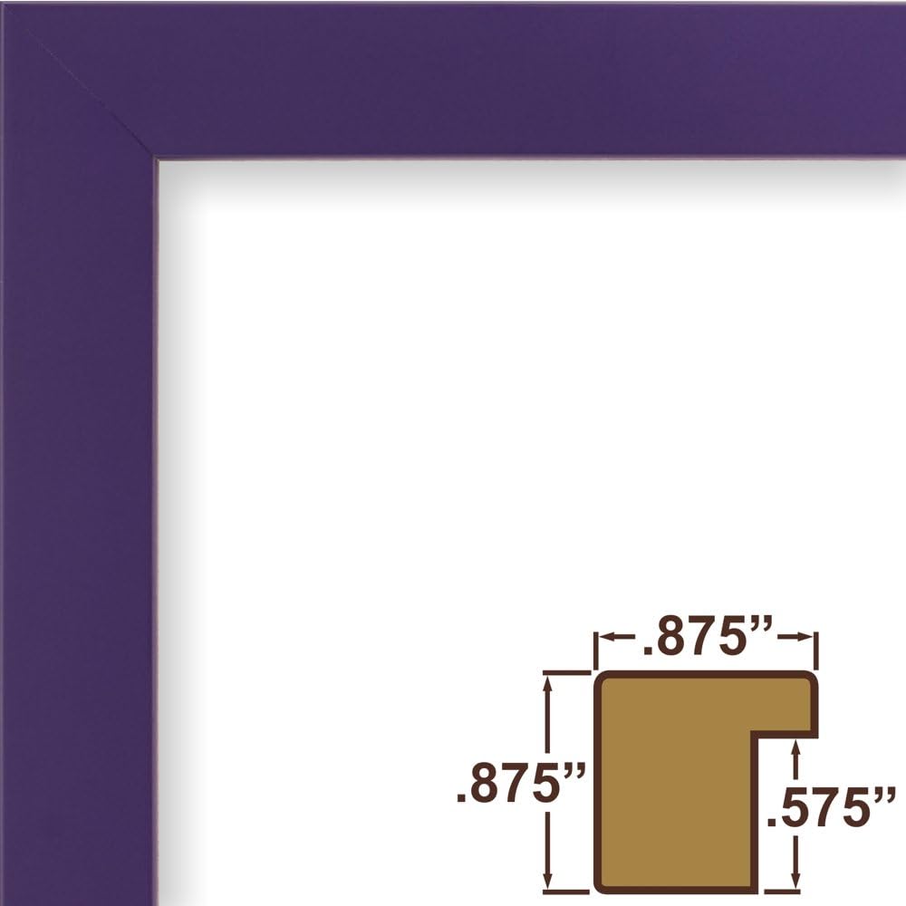 Confetti, Modern Light Yellow Picture Frame, 16 x 20 Inch - Colors A
