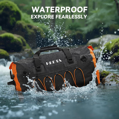 Waterproof Duffel Bag Travel Motorcycle Dry Bag Backpack 60L/80L/110L | Extra Large Rolltop Duffle Bags with Straps & Handles for Kayaking Boating Canoeing Camping Hiking Beach Cruise Ship Gym
