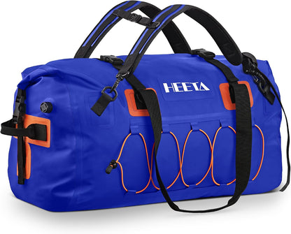 Waterproof Duffel Bag Travel Motorcycle Dry Bag Backpack 60L/80L/110L | Extra Large Rolltop Duffle Bags with Straps & Handles for Kayaking Boating Canoeing Camping Hiking Beach Cruise Ship Gym