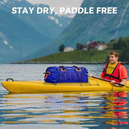 Waterproof Duffel Bag Travel Motorcycle Dry Bag Backpack 60L/80L/110L | Extra Large Rolltop Duffle Bags with Straps & Handles for Kayaking Boating Canoeing Camping Hiking Beach Cruise Ship Gym