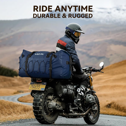 Waterproof Duffel Bag Travel Motorcycle Dry Bag Backpack 60L/80L/110L | Extra Large Rolltop Duffle Bags with Straps & Handles for Kayaking Boating Canoeing Camping Hiking Beach Cruise Ship Gym