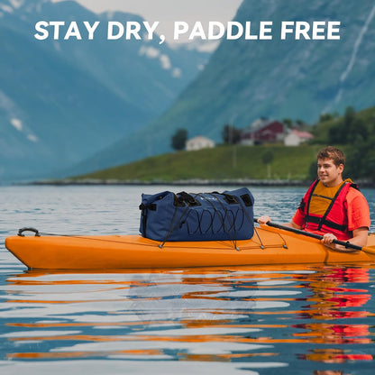 Waterproof Duffel Bag Travel Motorcycle Dry Bag Backpack 60L/80L/110L | Extra Large Rolltop Duffle Bags with Straps & Handles for Kayaking Boating Canoeing Camping Hiking Beach Cruise Ship Gym