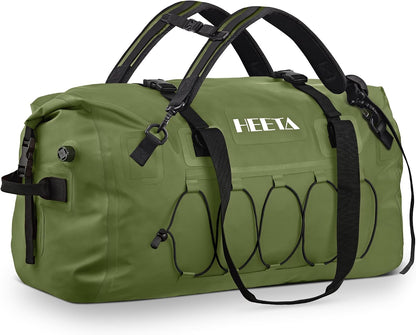 Waterproof Duffel Bag Travel Motorcycle Dry Bag Backpack 60L/80L/110L | Extra Large Rolltop Duffle Bags with Straps & Handles for Kayaking Boating Canoeing Camping Hiking Beach Cruise Ship Gym