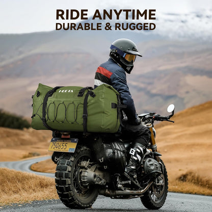 Waterproof Duffel Bag Travel Motorcycle Dry Bag Backpack 60L/80L/110L | Extra Large Rolltop Duffle Bags with Straps & Handles for Kayaking Boating Canoeing Camping Hiking Beach Cruise Ship Gym