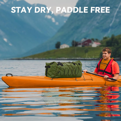 Waterproof Duffel Bag Travel Motorcycle Dry Bag Backpack 60L/80L/110L | Extra Large Rolltop Duffle Bags with Straps & Handles for Kayaking Boating Canoeing Camping Hiking Beach Cruise Ship Gym