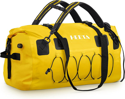 Waterproof Duffel Bag Travel Motorcycle Dry Bag Backpack 60L/80L/110L | Extra Large Rolltop Duffle Bags with Straps & Handles for Kayaking Boating Canoeing Camping Hiking Beach Cruise Ship Gym