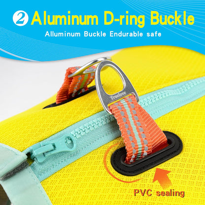 Dog Cooling Vest Evaporative Cooling Jacket Yellow,XX-Small | Adjustable Reflective Lightweight Pet Vest with D-Ring for Summer