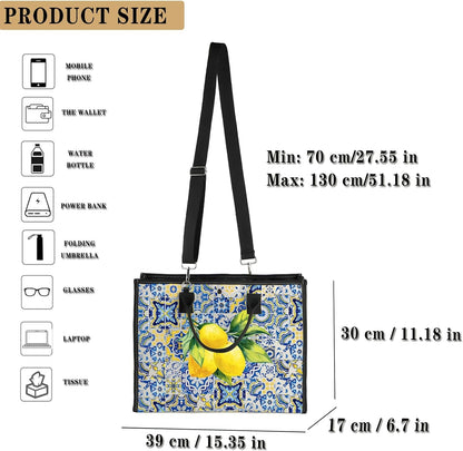 Italian Islands Gift Positano Delicious Italian Lemons Fresh Tote Bag Southern Italy Travel Shoulder Bag