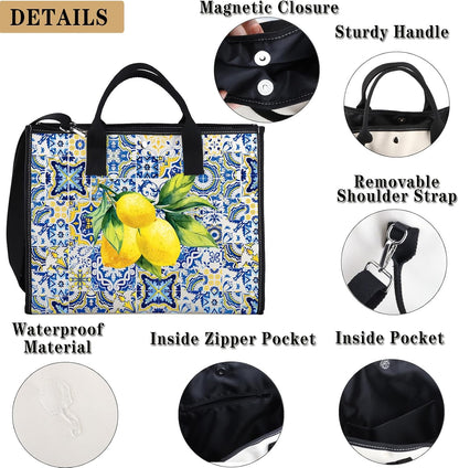 Italian Islands Gift Positano Delicious Italian Lemons Fresh Tote Bag Southern Italy Travel Shoulder Bag