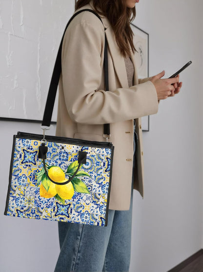 Italian Islands Gift Positano Delicious Italian Lemons Fresh Tote Bag Southern Italy Travel Shoulder Bag