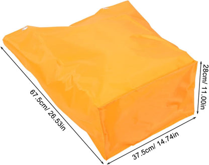 Replacement Cleaning Cart Bag with Canvas Material Lightweight for Housekeeping and Professional Cleaners Yellow
