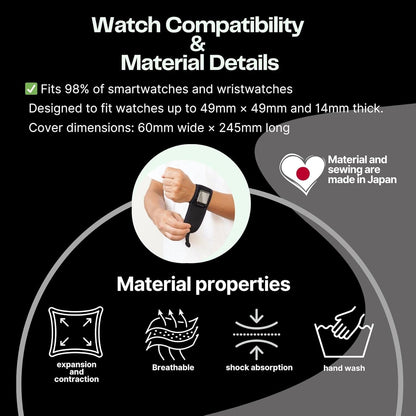Smart Watch Protector. Smart Watch Cover for Apple Watch, Huawei, Xiaomi, Garmin, Google Pixel, Amazfit, Galaxy, Fitbit and More. Screen Protector, Sports Watch Cover. Made in Japan.