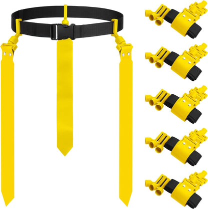 6/8/10 Players Flag Football Sets Adjustable Football Belts and Flags for Youths Teens Kids Adults Players Sports Team
