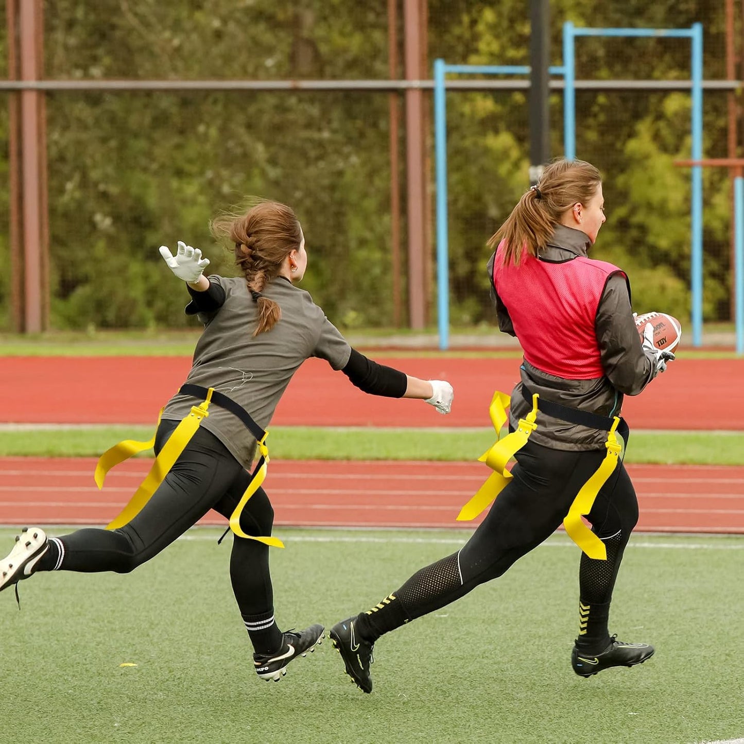 6/8/10 Players Flag Football Sets Adjustable Football Belts and Flags for Youths Teens Kids Adults Players Sports Team