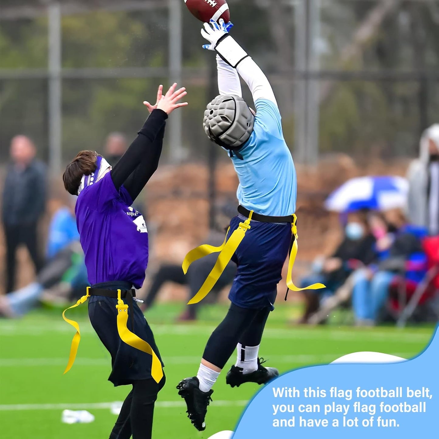 6/8/10 Players Flag Football Sets Adjustable Football Belts and Flags for Youths Teens Kids Adults Players Sports Team