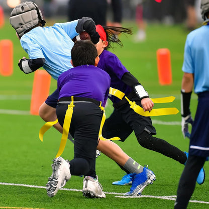 6/8/10 Players Flag Football Sets Adjustable Football Belts and Flags for Youths Teens Kids Adults Players Sports Team