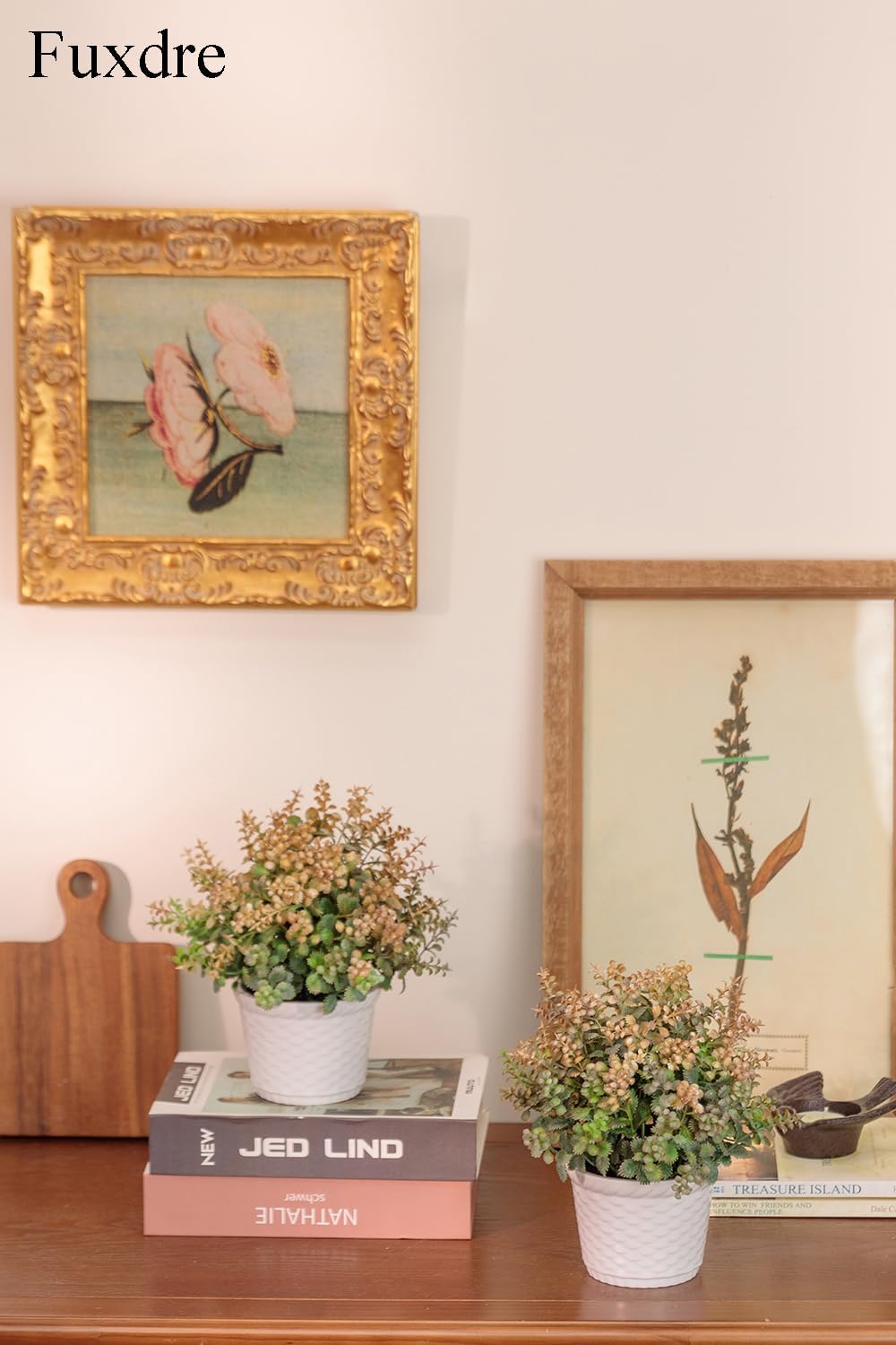 2pcs Small Artificial Plants with Flower Fake Potted Plants for Shelf Decor and Bathroom Plants Decor Livingroom Table and Office Desk(Autumn Yellow)