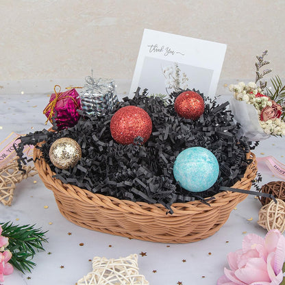 Crinkle Cut Paper Grass Cushion Paper Streamer for Christmas Wedding Birthday Bridesmaid Engagement Craft Gift Boxes Bags Filler Decoration 4.5oz Yellow