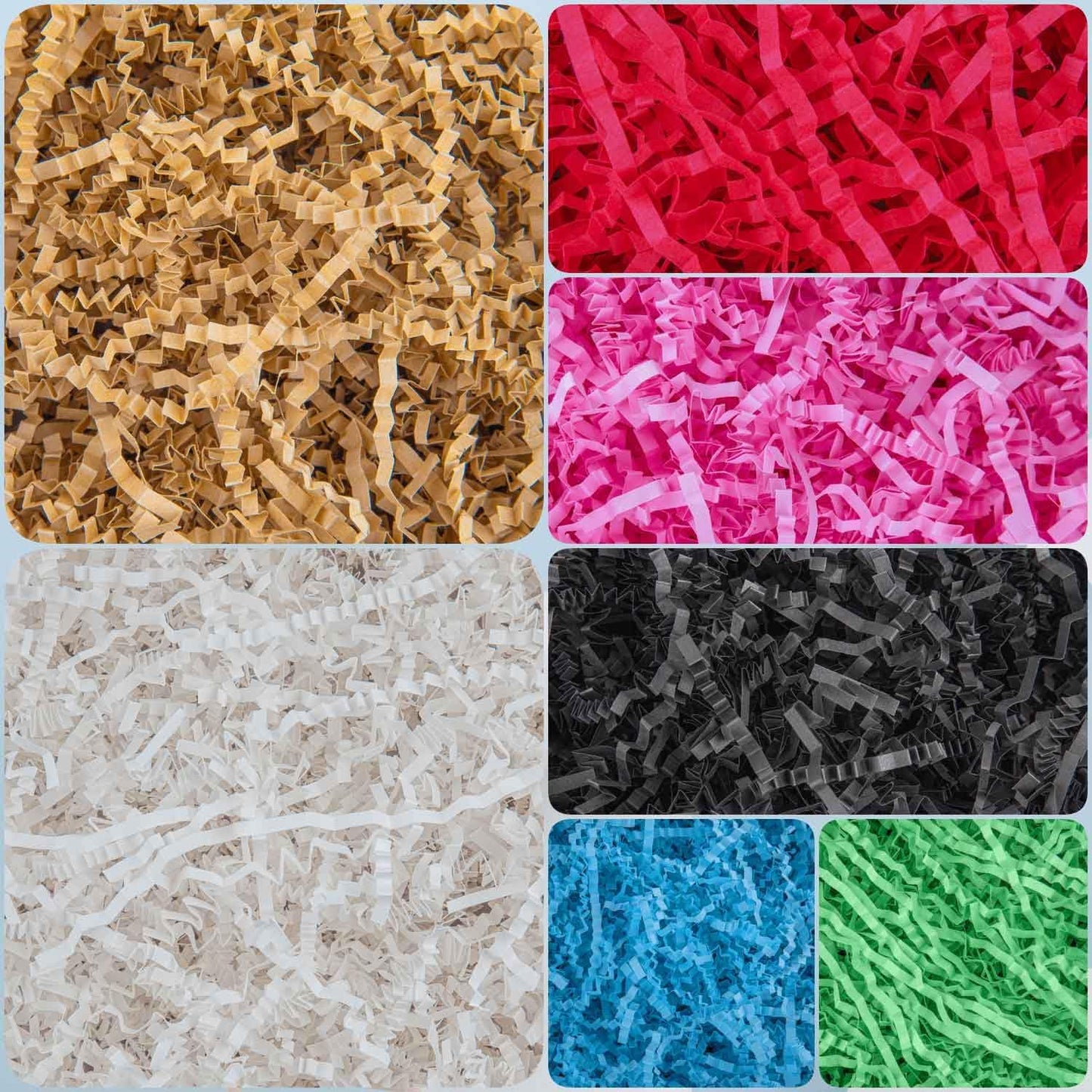 Crinkle Cut Paper Grass Cushion Paper Streamer for Christmas Wedding Birthday Bridesmaid Engagement Craft Gift Boxes Bags Filler Decoration 4.5oz Yellow