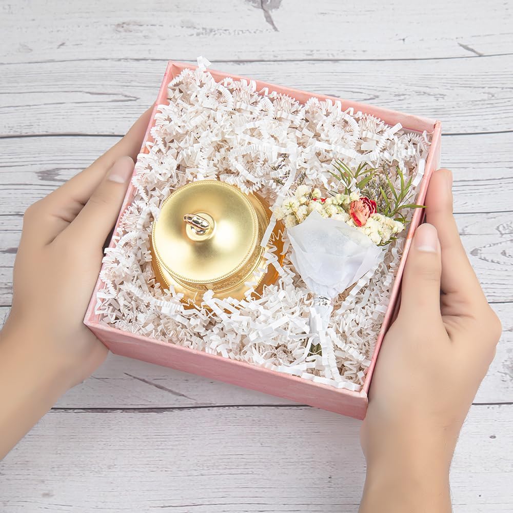 Crinkle Cut Paper Grass Cushion Paper Streamer for Christmas Wedding Birthday Bridesmaid Engagement Craft Gift Boxes Bags Filler Decoration 4.5oz Yellow
