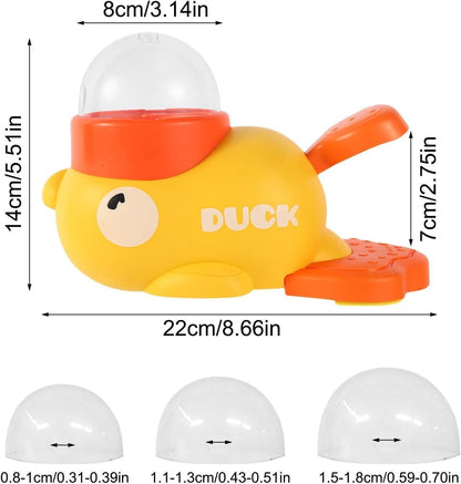 Cat Treat Slot Machine, Nonslip Cat Slot Machine Treat Dispenser, Interactive Duck Frenchie Toy, Durable Adjustable Slow Feeder Toy, Cats Treat Dispenser for Small & Medium Dogs/Cats/Pets (Yellow*1)
