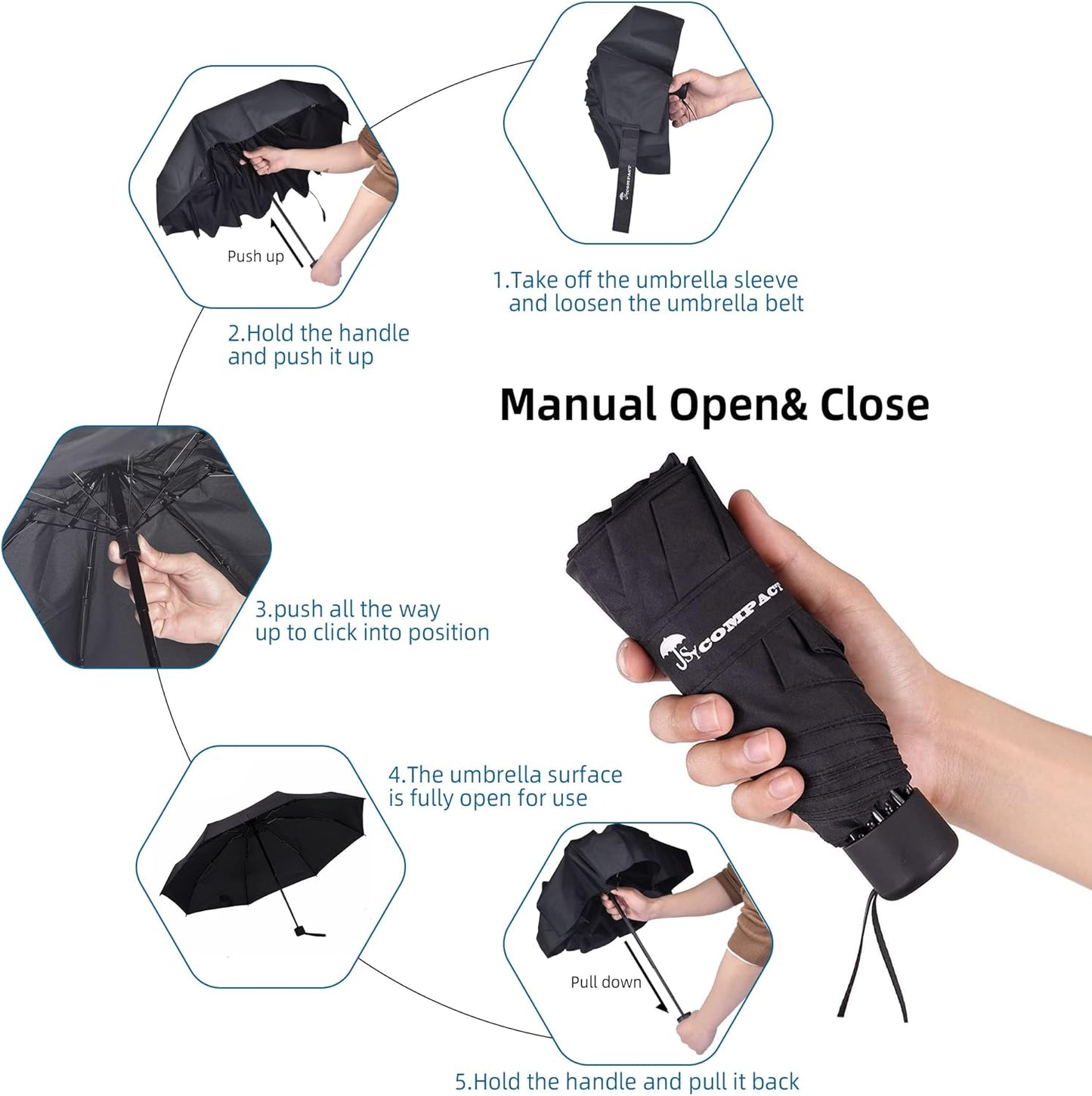 Travel Umbrella - Lightweight Portable Mini Compact umbrellas-Factory outlet shop