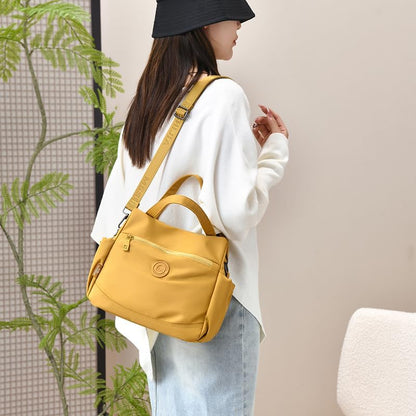 Women's Nylon Crossbody Bag Waterproof Multi-Pocket Shoulder Handbag Lightweight Tote Purse with Adjustable Strap Travel Work