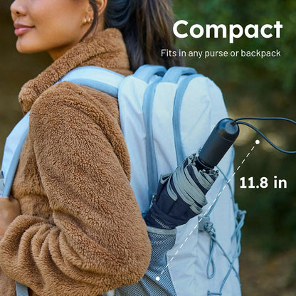 Umbrella - Premium Small Compact Mini Umbrellas for Traveling - Windproof Umbrellaas Resists Up to 45 MPH Winds - Traveling Umbrellasa for Rain, Wind, Purse, Pocket, Backpack, Car - Portable Travel Umbrellas Easy Auto Open Close w/ Strong Fiberglass Frame