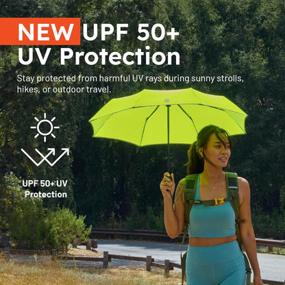 Umbrella - Premium Small Compact Mini Umbrellas for Traveling - Windproof Umbrellaas Resists Up to 45 MPH Winds - Traveling Umbrellasa for Rain, Wind, Purse, Pocket, Backpack, Car - Portable Travel Umbrellas Easy Auto Open Close w/ Strong Fiberglass Frame