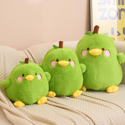 Cute Yellow Duck Pear Plush Pillow 16 Inch Kawaii Stuffed Animal Plush Soft Plushies Gifts (Yellow, Large)