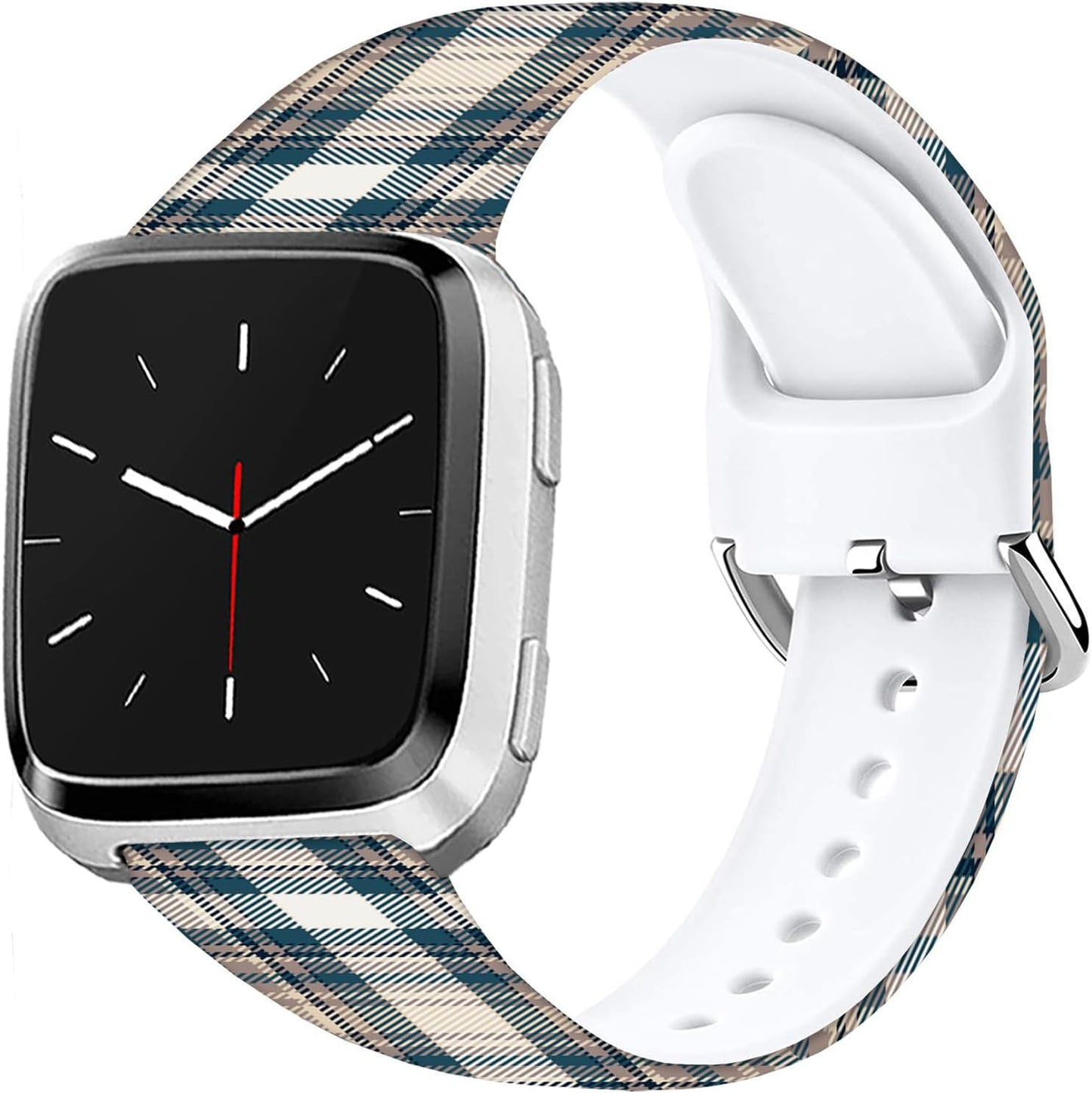 Soft Silicone Watch Bands Compatible with Fitbit Versa 2/Versa/Fitbit Versa Lite/SE Cartoon Band，23mm Cute Floral Pattern Printed Strap Replacement Wristband for Men Women Teens.