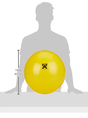 26282 Energizing Exercising Balls, Yellow 17 3/4"