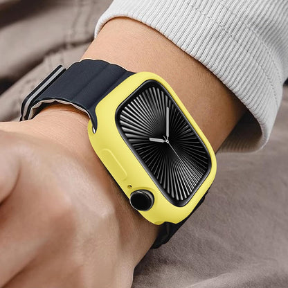 Soft Candy Colors Case for Apple Watch Series 10 42MM, Ultra Thin TPU Shockproof Smart Watch Cases Bumper Cover for iWatch Series [No Screen] Yellow