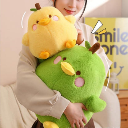 8" /20cm Plush Yellow Duck Soft Stuffed Animal Toy,Cute Fruit Pear Duck Plush Pillow Duck Stuffed Animal Toy for Kids for Boys Girls Birthday Gift Party Sofa Decoration (Yellow)
