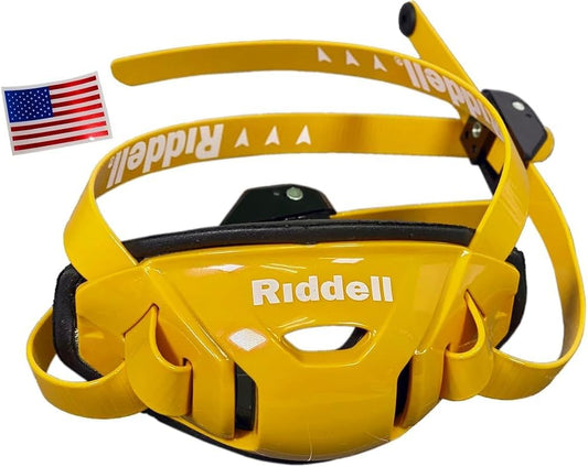 Riddell SpeedFlex Hard Cup Cam-Loc Chinstrap + US Flag Helmet Decal (SPEEDFLEX ONLY - Will NOT FIT Any Other Helmet)