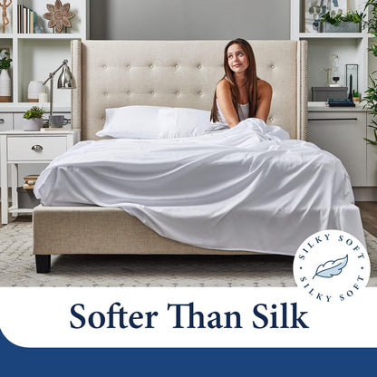 Everyday 1500 Series Bed Sheet Set | Ultra Soft & Cool Hotel Bedding - Deep Pocket - Wrinkle, Stain and Fade Resistant - 4 Piece Set (Cal King, Pastel Yellow)