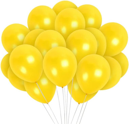 Metallic Yellow Balloons 36 Pack - Mustard Yellow Balloons - Globos Amarillos - Gold Party Supplies - 12 Inch Latex Baloons Party Decorations