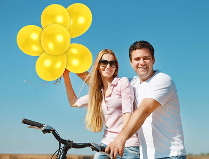 Metallic Yellow Balloons 36 Pack - Mustard Yellow Balloons - Globos Amarillos - Gold Party Supplies - 12 Inch Latex Baloons Party Decorations