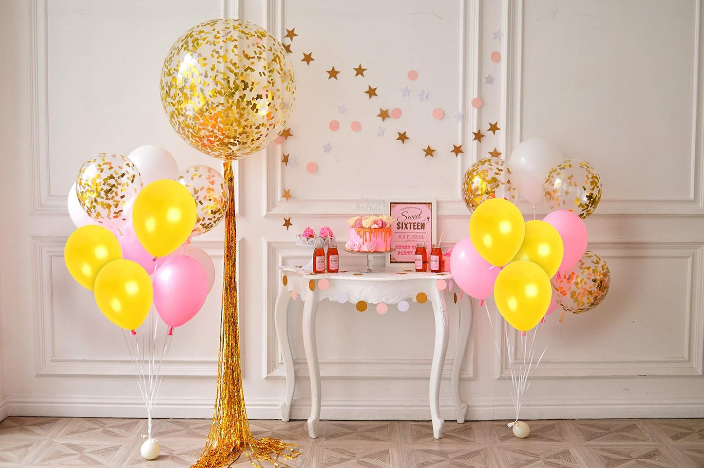 Metallic Yellow Balloons 36 Pack - Mustard Yellow Balloons - Globos Amarillos - Gold Party Supplies - 12 Inch Latex Baloons Party Decorations