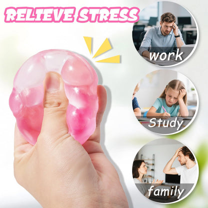 Squishy Stress Cube, High Density Stress Cube Fidget Toys, Slow Rising Sensory Stress Balls for Autism, Kids and Adults, Sugar Squishy Toys for Classroom Prizes, Cube Squishy for Party Favors (yellow)