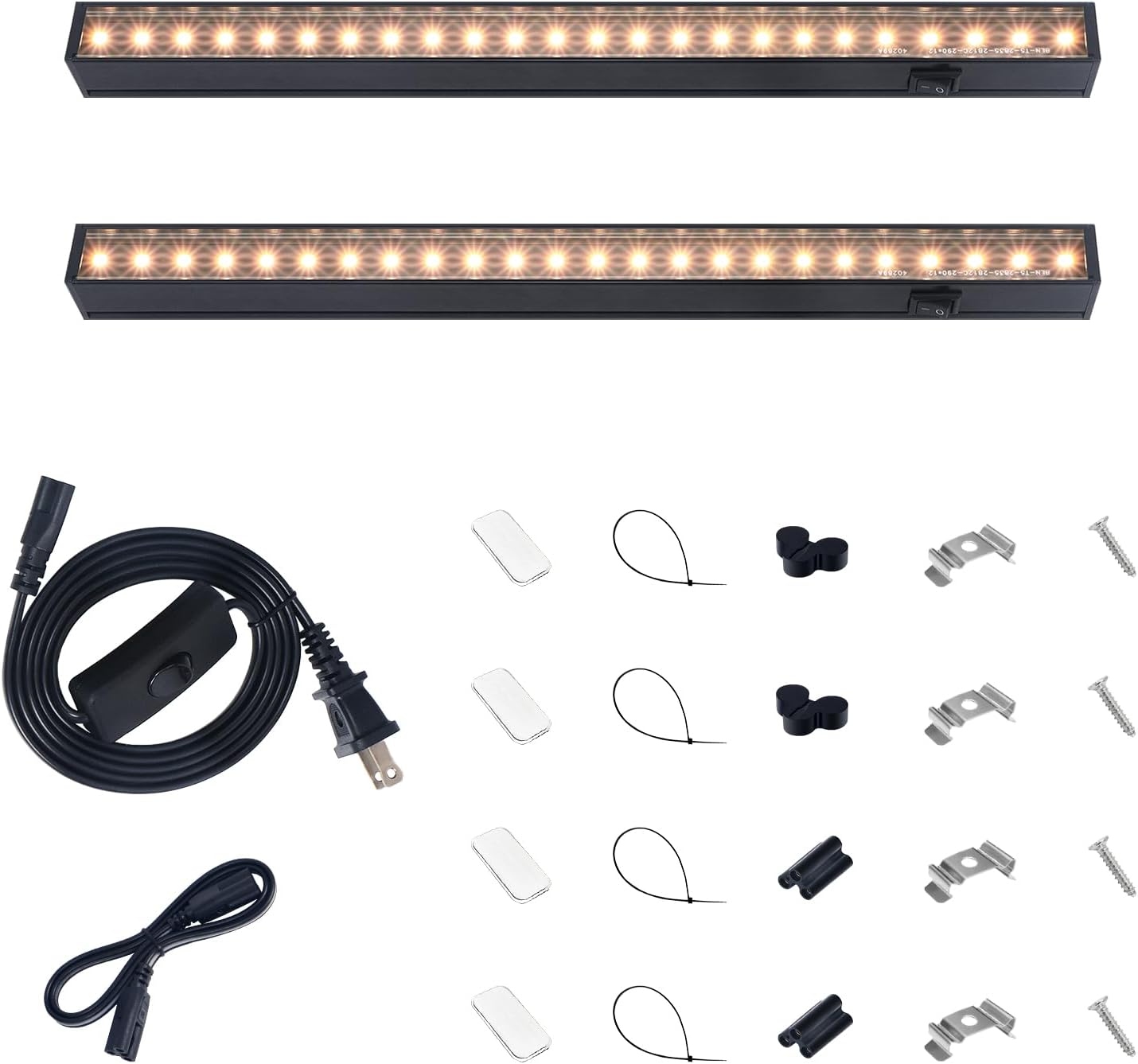 T5 Grow Lights for Indoor Plants Full Spectrum, 1FT 10W (2 X 5W) Indoor Plant Light with Separate Switch, Linkable, Grow Lamp with Magnetic Installation, Yellow, 2 Packs