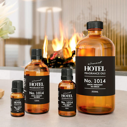 Hotel Diffuser Oil No. 1014 - Iconic 5-Star Hotel Blend - 10 mL | Lemon Bergamot Sea Breeze - Coastal Hotel Scent - Fragrance Oil for Ultrasonic and Waterless Diffusers and Crafting
