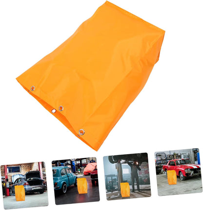 Janitorial Cart Replacement Bag Yellow Fabric Cleaning Cart Bag for Janitorial Supply