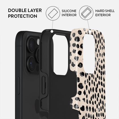 Unisex Phone Case for iPhone 15 Pro – Dual-Layer Hybrid Design with Shock-Absorbing TPU & Durable Exterior, Scratch-Resistant Finish and Raised Bezel Edge for Screen Protection & Daily Use