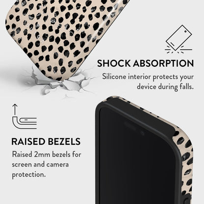 Unisex Phone Case for iPhone 15 Pro – Dual-Layer Hybrid Design with Shock-Absorbing TPU & Durable Exterior, Scratch-Resistant Finish and Raised Bezel Edge for Screen Protection & Daily Use