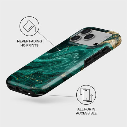 Unisex Phone Case for iPhone 15 Pro – Dual-Layer Hybrid Design with Shock-Absorbing TPU & Durable Exterior, Scratch-Resistant Finish and Raised Bezel Edge for Screen Protection & Daily Use